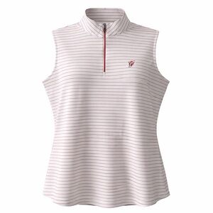 The Greenbrier by Greg Norman Play Dry Striped Sleeveless Golf Polo XL